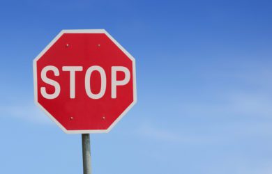 Stop,Sign,Blue,Sky,Background,